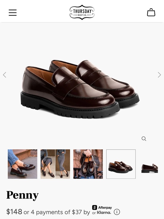 Thursday Boot Company Shoes - Thursday Boot Company Penny Loafers in Burgundy Brown - Genuine Leather